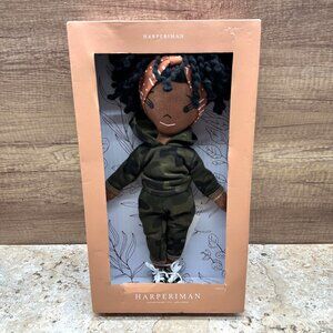 HarperIman Handmade Linen Doll Petite 14in Black Camo Outfit NIB